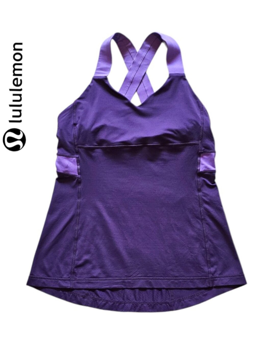 Lululemon 8 Tank Top Athletic Workout Purple Sleeveless
